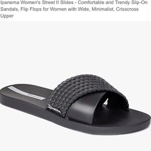 Ipanema Women's Black Street II Slides